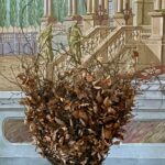 Objekt aus Gartenrückschnitt